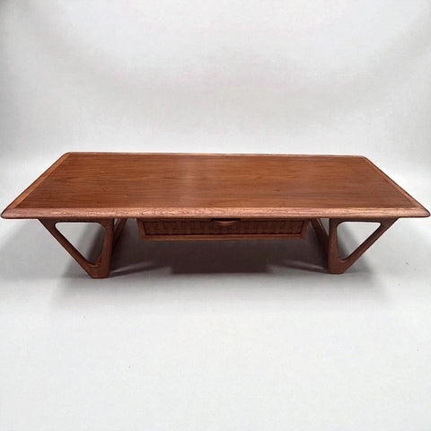 Refinished 1961 Lane Perception Coffee Table – Warren Church Design, MCM Walnut