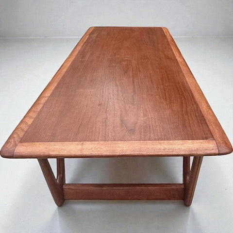 Refinished 1961 Lane Perception Coffee Table – Warren Church Design, MCM Walnut