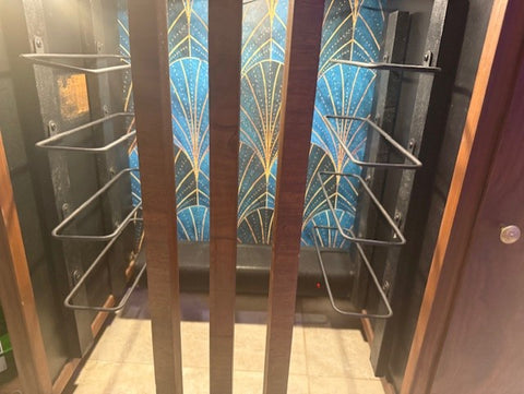 1940'S Art Deco Zenith Radio Console Repurposed into Custom Dry/Wine Bar with Soundbar