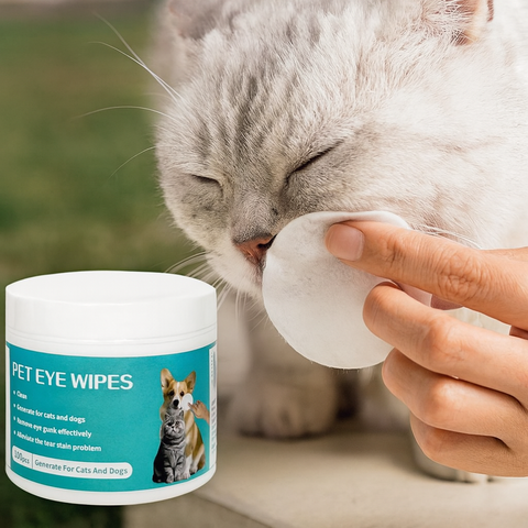 Vet-Recommended Pet Eye Wipes – Gentle Daily Care for Clean, Tear-Free Eyes