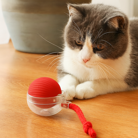 Smart Rolling Cat Toy – Interactive Fun for Curious Pets