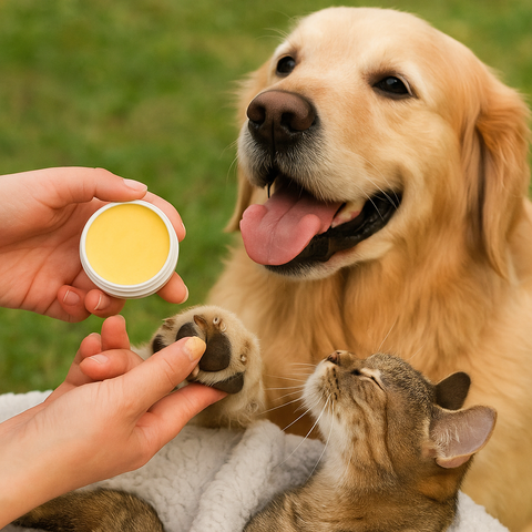 Moisturizing Nose & Paw Balm – Aloe Vera, Orange Extract & Shea Butter Protector Cream for Dogs & Cats (45g)