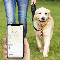 Silicone AirTag Case with Keychain – Protective Cover for AirTag, Pet Collars, Keys & Bags