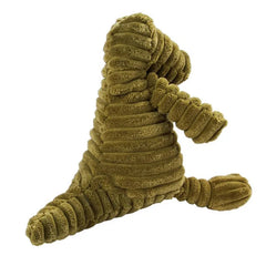 Plush Squeaky Dog Toy – Animal Shape Bite-Resistant Corduroy Chew & Fetch Toy for Dogs & Puppies