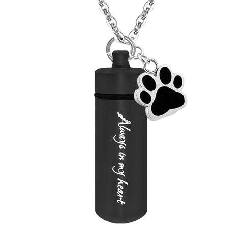 Pet Memorial Cremation Necklace for Dog & Cat Ashes