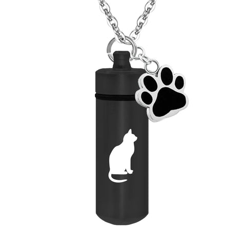 Pet Memorial Cremation Necklace for Dog & Cat Ashes