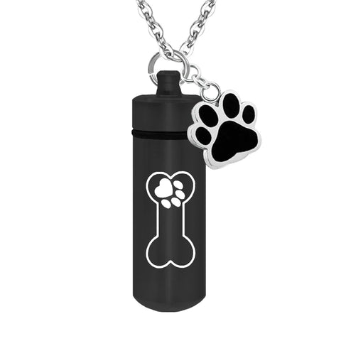 Pet Memorial Cremation Necklace for Dog & Cat Ashes