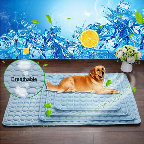 Lightweight Cooling Pet Mat – Washable Summer Pad for Dogs & Cats, Breathable & Soft Cooling Fabric
