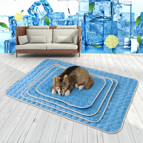 Lightweight Cooling Pet Mat – Washable Summer Pad for Dogs & Cats, Breathable & Soft Cooling Fabric