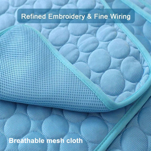 Lightweight Cooling Pet Mat – Washable Summer Pad for Dogs & Cats, Breathable & Soft Cooling Fabric