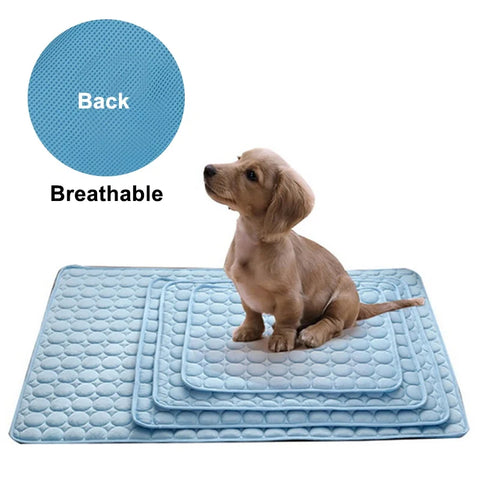 Lightweight Cooling Pet Mat – Washable Summer Pad for Dogs & Cats, Breathable & Soft Cooling Fabric
