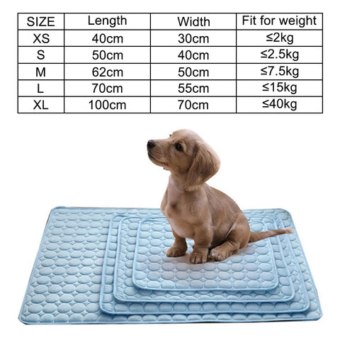 Lightweight Cooling Pet Mat – Washable Summer Pad for Dogs & Cats, Breathable & Soft Cooling Fabric