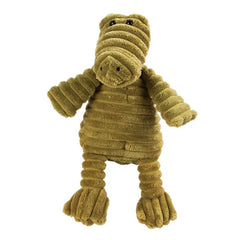 Plush Squeaky Dog Toy – Animal Shape Bite-Resistant Corduroy Chew & Fetch Toy for Dogs & Puppies