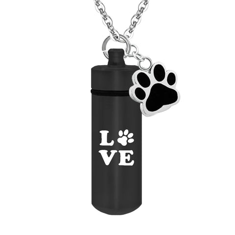 Pet Memorial Cremation Necklace for Dog & Cat Ashes