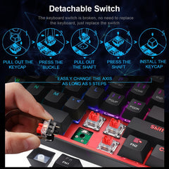 Mini Gaming Wired Keyboard