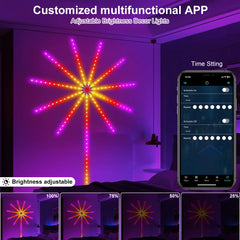 Smart RGBIC Dynamic Star LED Light Strip – App Controlled Holiday and Party Decor