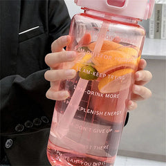 2L Time-Marked Water Bottle – Leak-Proof, Non-Slip, BPA-Free Fitness Jug – Stay Hydrated & On Track Daily