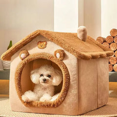 Cozy Cat & Dog House Bed – Perfect for Small to Medium Pets