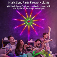 Smart RGBIC Dynamic Star LED Light Strip – App Controlled Holiday and Party Decor