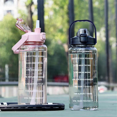 2L Time-Marked Water Bottle – Leak-Proof, Non-Slip, BPA-Free Fitness Jug – Stay Hydrated & On Track Daily