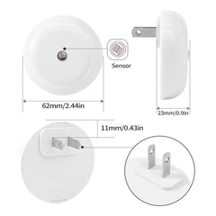 LED Smart Sensor Night Light – Plug-In, Auto On/Off, Soft Amber Glow