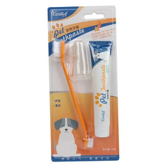 Dog Dental Care Kit – Toothbrush & Natural Banana-Flavored Toothpaste, Reduces Plaque & Tartar
