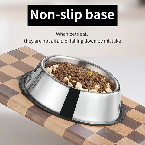 Stainless Steel Pet Feeding Bowl – Available in 5 Sizes