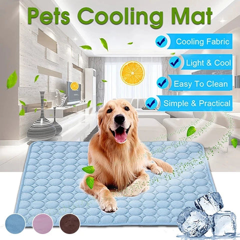 Lightweight Cooling Pet Mat – Washable Summer Pad for Dogs & Cats, Breathable & Soft Cooling Fabric