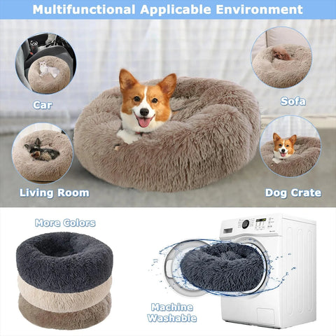 Soft & Cozy Plush Pet Bed – The Ultimate Snuggly Retreat for Dogs & Cats