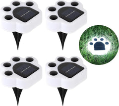 Adorable Paw-Print Solar Lights – Auto On/Off, Waterproof & Multiple Color Options