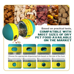 Interactive Dog Treat Dispenser Toy – Adjustable Slow Feeder Puzzle Ball for Training & Play