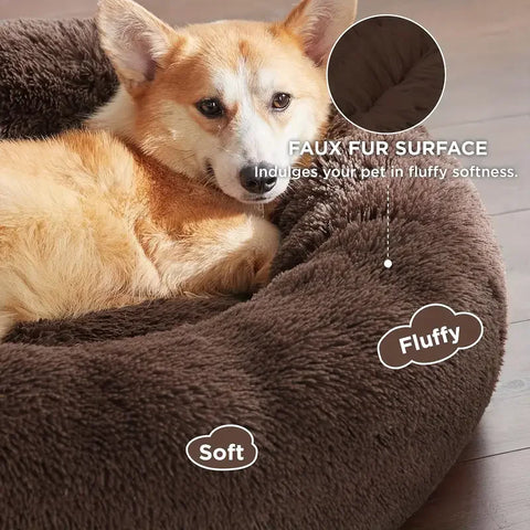 Soft & Cozy Plush Pet Bed – The Ultimate Snuggly Retreat for Dogs & Cats