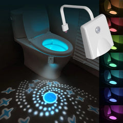 Motion Sensing Toilet Projection Night Light