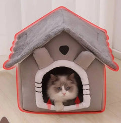 Cozy Cat & Dog House Bed – Perfect for Small to Medium Pets