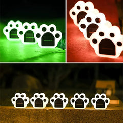 Adorable Paw-Print Solar Lights – Auto On/Off, Waterproof & Multiple Color Options