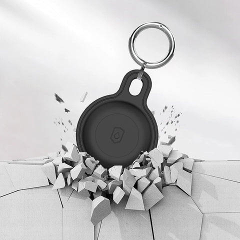 Silicone AirTag Case with Keychain – Protective Cover for AirTag, Pet Collars, Keys & Bags