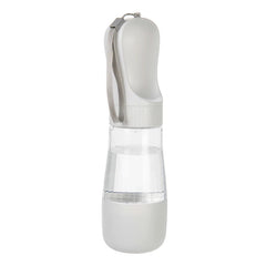 2-in-1 Portable Dog/Cat Water & Food Bottle – Leakproof Travel Dispenser