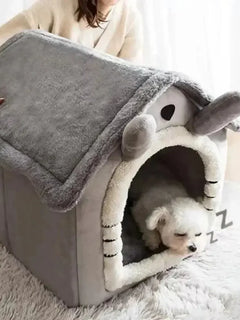 Cozy Cat & Dog House Bed – Perfect for Small to Medium Pets