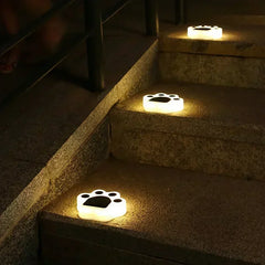 Adorable Paw-Print Solar Lights – Auto On/Off, Waterproof & Multiple Color Options