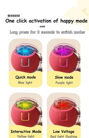 Smart Rolling Cat Toy – Interactive Fun for Curious Pets