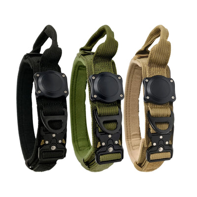 Dog Collar with Handle for AirTag