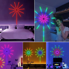Smart RGBIC Dynamic Star LED Light Strip – App Controlled Holiday and Party Decor
