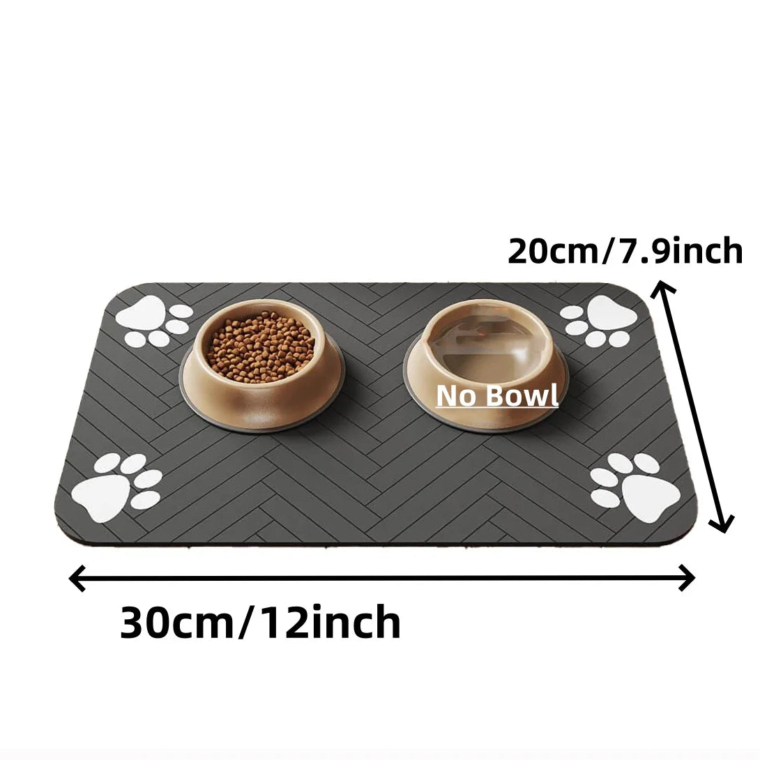 Pet Feeding Mat – Absorbent, Waterproof, and Anti-Slip for Mess-Free Mealtimes