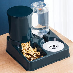 2-in-1 Automatic Cat Feeder & Water Dispenser – Gravity Food & Waterer Set for Cats & Small Dogs