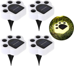 Adorable Paw-Print Solar Lights – Auto On/Off, Waterproof & Multiple Color Options