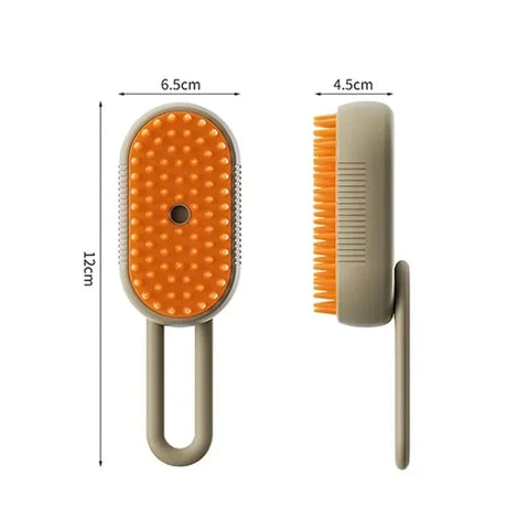 Steamy 3-in-1 Electric Pet Grooming Brush – Spa Day Meets Fur Care