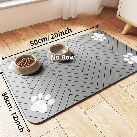 Pet Feeding Mat – Absorbent, Waterproof, and Anti-Slip for Mess-Free Mealtimes