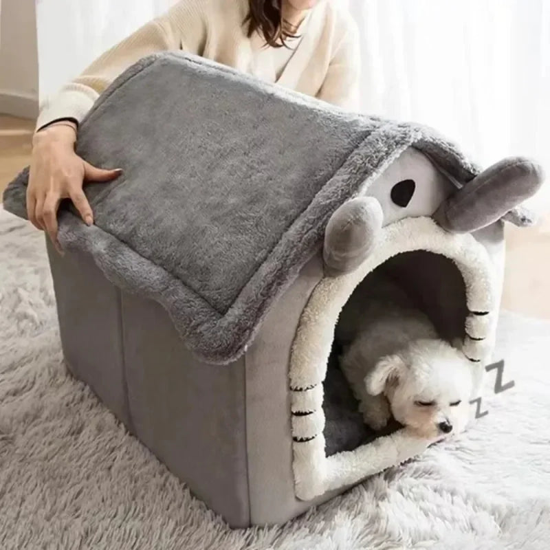 Cozy Cat & Dog House Bed – Perfect for Small to Medium Pets