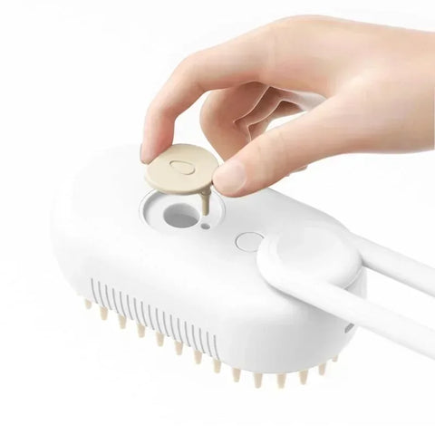 Steamy 3-in-1 Electric Pet Grooming Brush – Spa Day Meets Fur Care