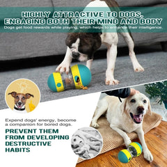 Interactive Dog Treat Dispenser Toy – Adjustable Slow Feeder Puzzle Ball for Training & Play